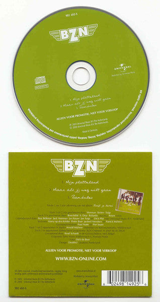 BZN : Mijn Platteland (CD, Single, Promo)
