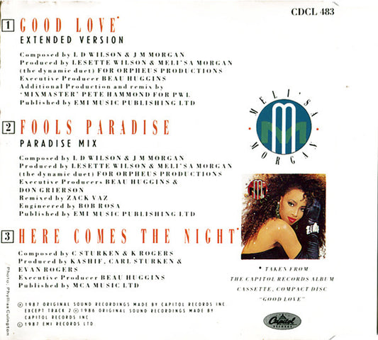 Meli'sa Morgan : Good Love (Remix) (CD, Maxi)