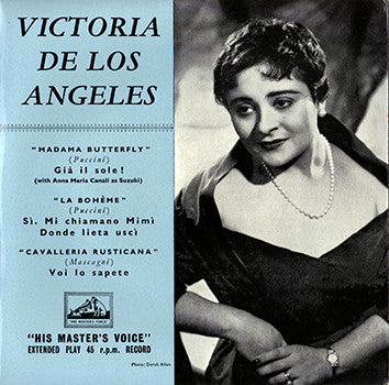 Victoria De Los Angeles, Giacomo Puccini, Pietro Mascagni : Victoria De Los Angeles (7", EP)