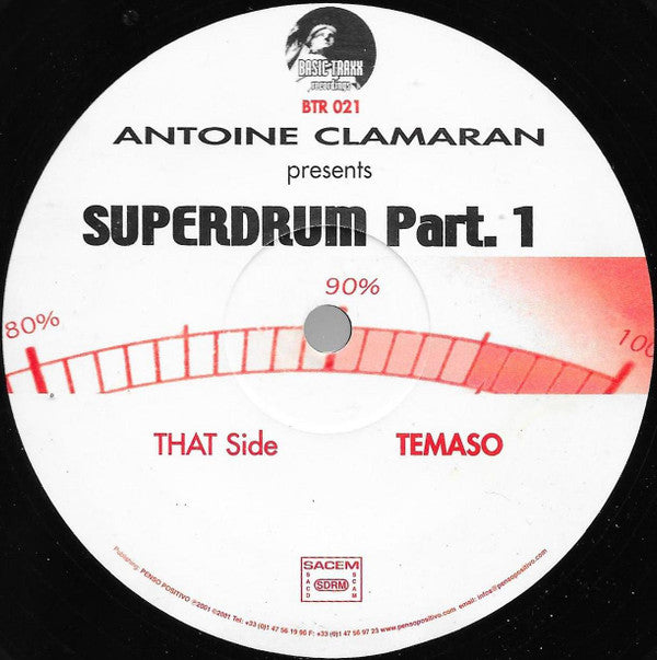 Antoine Clamaran : Superdrum Part. 1 (12")