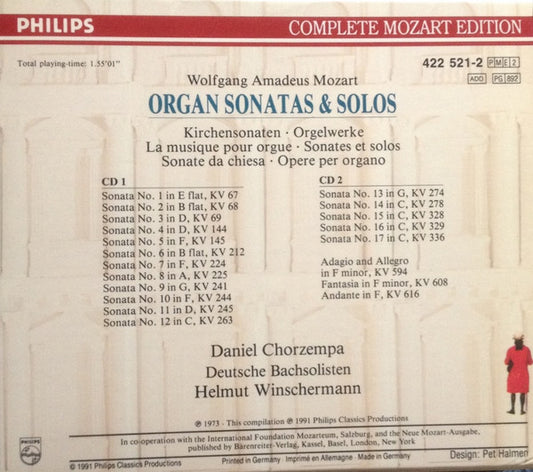 Wolfgang Amadeus Mozart : Organ Sonatas & Solos (2xCD, Comp, RE + Box, Sli)