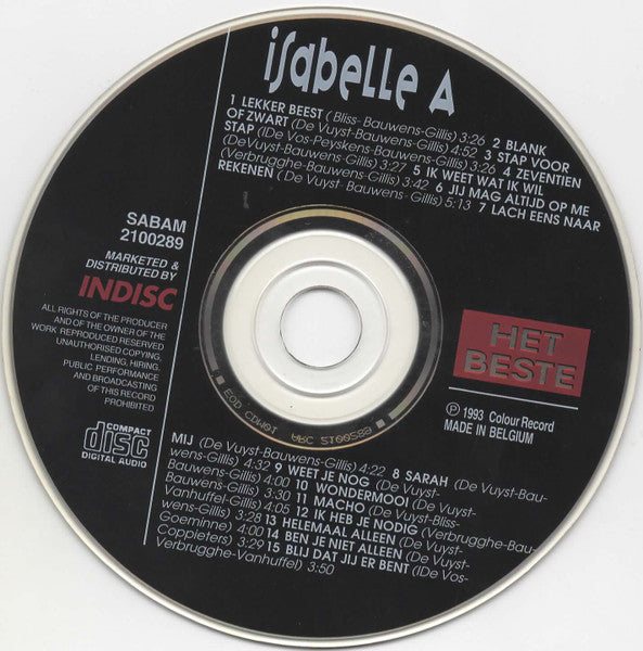 Isabelle A : Het Beste (CD, Comp)
