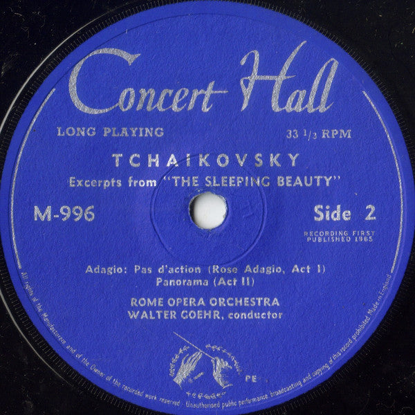 Orchestra Del Teatro Dell'Opera Di Roma, Walter Goehr : The Sleeping Beauty (7", EP)