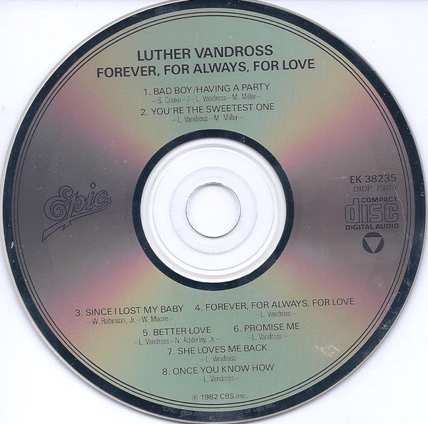 Luther Vandross : Forever, For Always, For Love (CD, Album, RE)