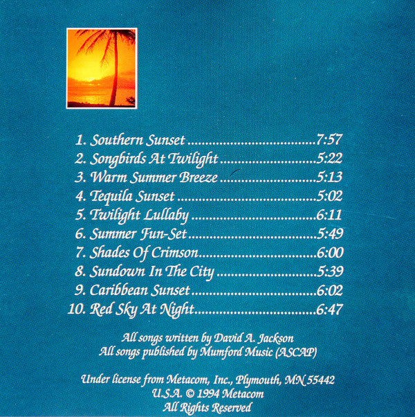 David A. Jackson : Summer Sunsets (CD, Comp)