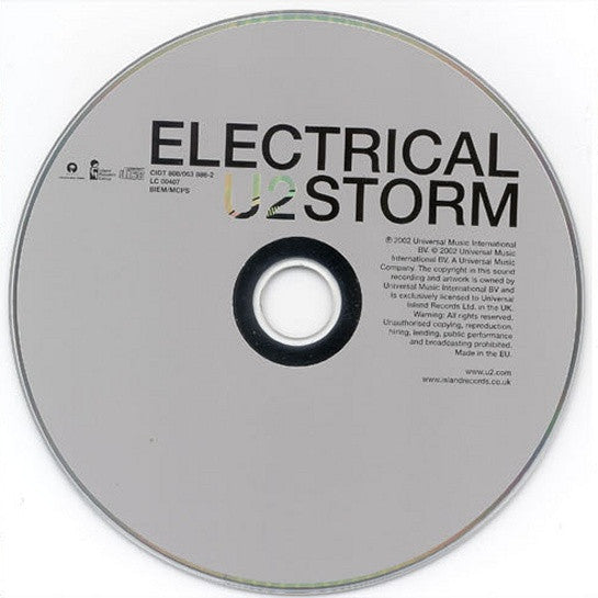 U2 : Electrical Storm (CD, Single, Car)
