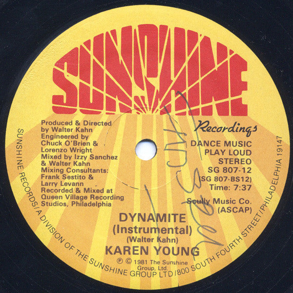 Karen Young : Dynamite (12", Single)