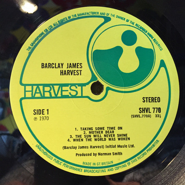 Barclay James Harvest : Barclay James Harvest (LP, Album, Tex)