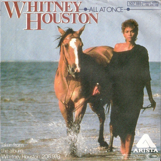Whitney Houston : All At Once (7", Single)