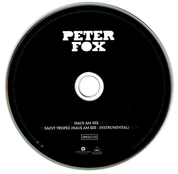 Peter Fox (2) : Haus Am See (CD, Single)