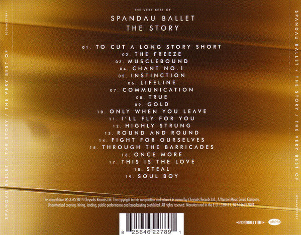 Spandau Ballet : The Story / The Very Best Of (CD, Comp)
