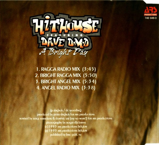 Hithouse Featuring Dave DMD : A Bright Day (CD, Maxi)