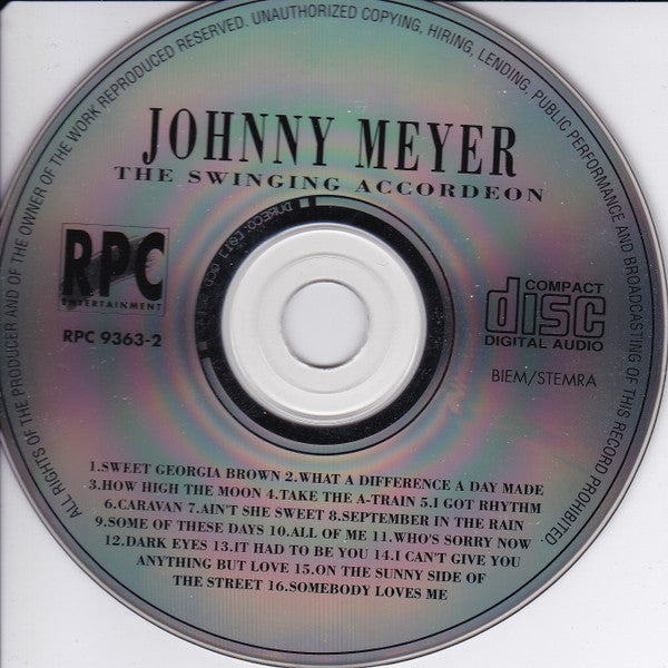 Johnny Meijer : The Swinging Accordeon (CD, Comp)