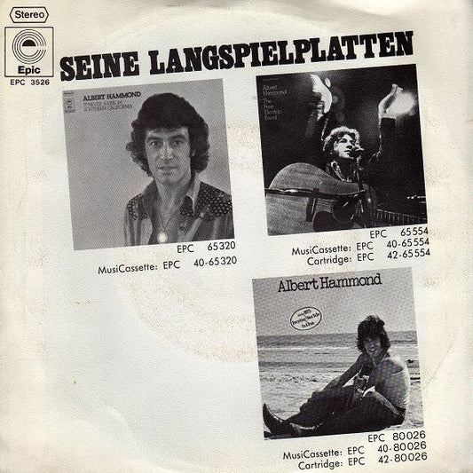 Albert Hammond : Down By The River - Newly Recorded Version (7", Single)