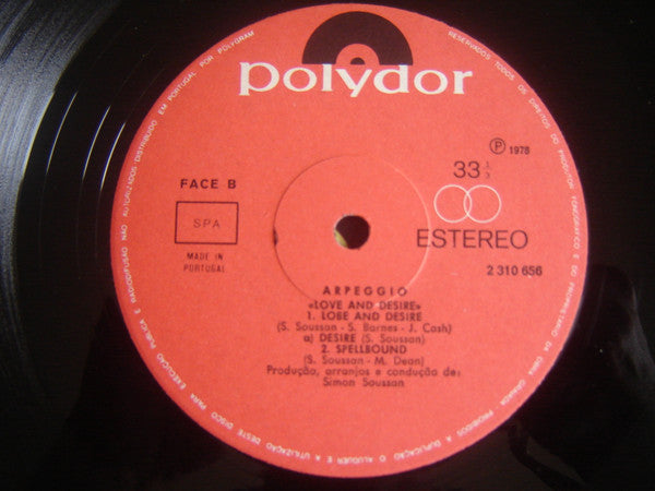 Arpeggio (2) : Love And Desire (LP, Album)