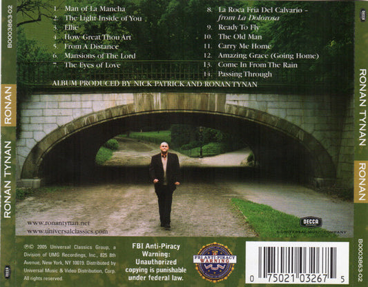 Ronan Tynan : Ronan (CD, Album)