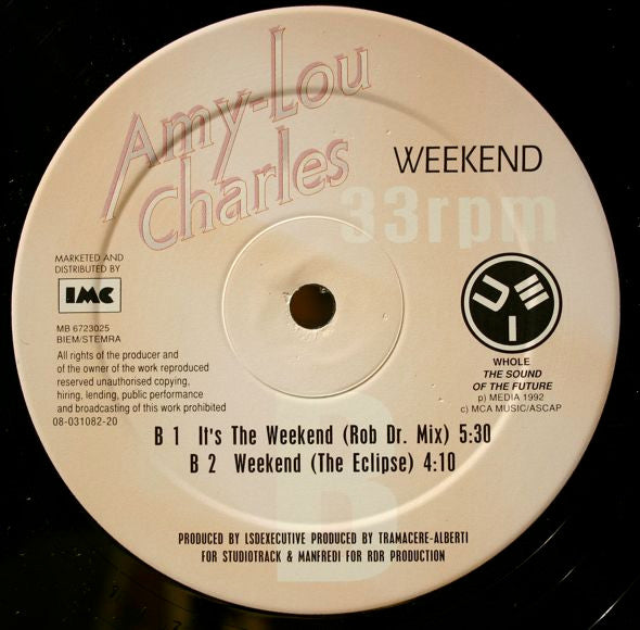 Amy Charles : Weekend (12")