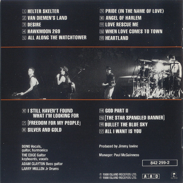 U2 : Rattle And Hum (CD, Album, RE)