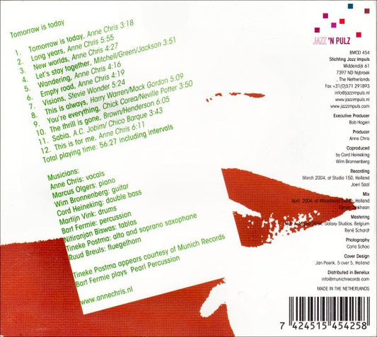 Anne Chris : Tomorrow Is Today (CD)