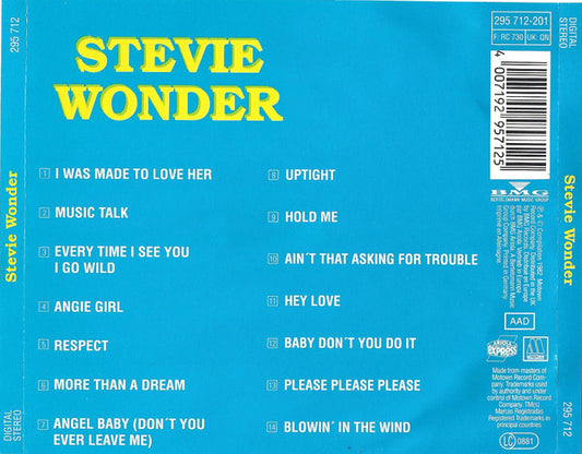 Stevie Wonder : Stevie Wonder (CD, Comp)