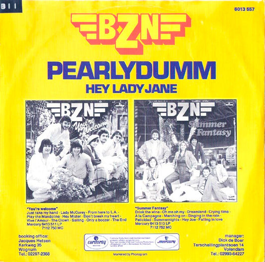 BZN : Pearlydumm (7", Single)
