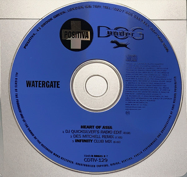 Watergate : Heart Of Asia (CD, Single)