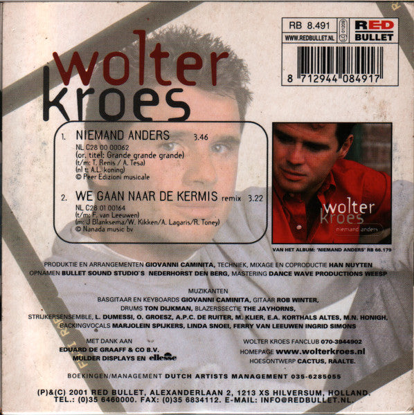 Wolter Kroes : Niemand Anders (CD, Single)