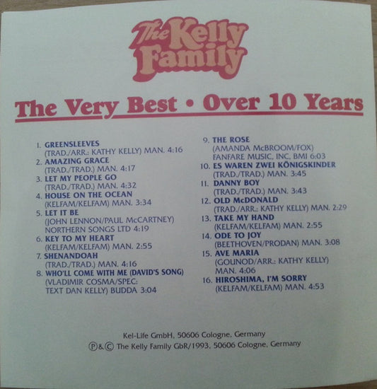 The Kelly Family : The Very Best Over 10 Years (CD, Comp)