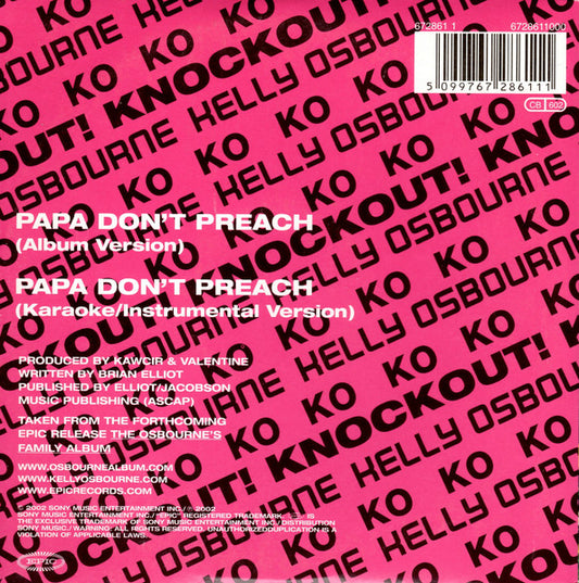Kelly Osbourne : Papa Don't Preach (CD, Single)