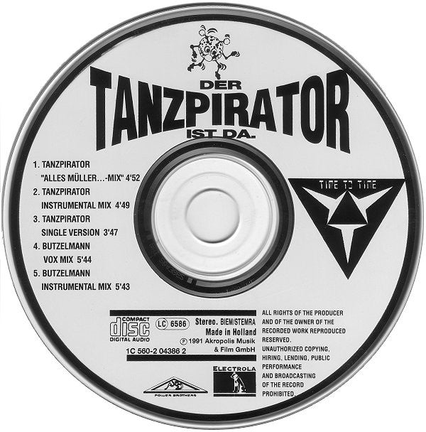 Time To Time : Tanzpirator (CD, Maxi)