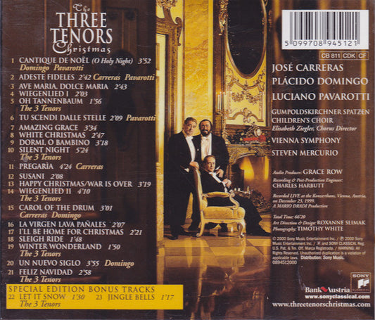 The Three Tenors : Christmas (CD, Album, S/Edition)