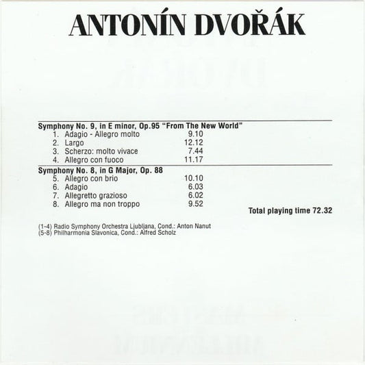 Antonín Dvořák : From The New World (CD, Comp)