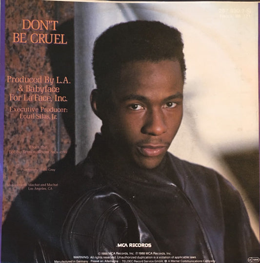 Bobby Brown : Don't Be Cruel (7", Single)