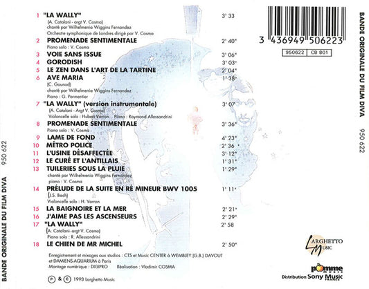 Vladimir Cosma : Diva (Bande Originale Du Film) (CD, Album, RE)