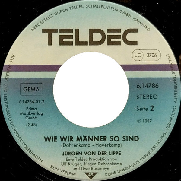 Jürgen Von Der Lippe : Guten Morgen Liebe Sorgen (7", Single)