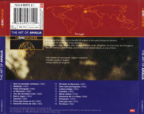 Amália Rodrigues : The Art Of Amália (CD, Comp)