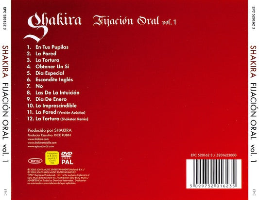 Shakira : Fijación Oral Vol. 1 (CD, Album + DVD-V, PAL)