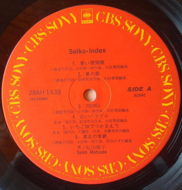 Seiko Matsuda : Seiko・Index (LP, Comp)