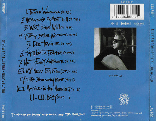 Billy Falcon : Pretty Blue World (CD, Album)