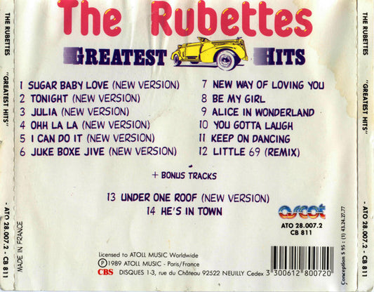 The Rubettes : Greatest Hits (CD, Comp)