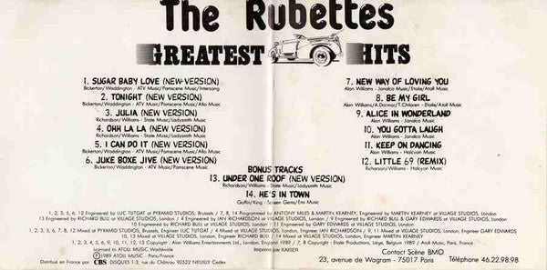 The Rubettes : Greatest Hits (CD, Comp)