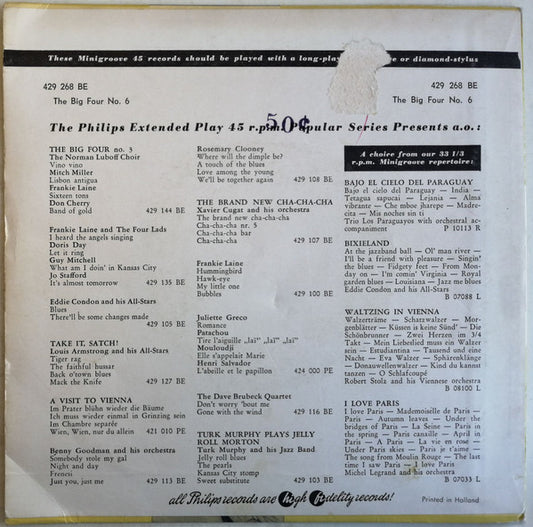 Various : The Big Four - No. 6 (7", EP, Comp)
