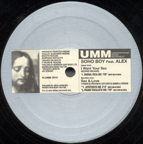 Soho Boy Feat. Alex Perry : I Want Your Sex / Sex & Love (12")