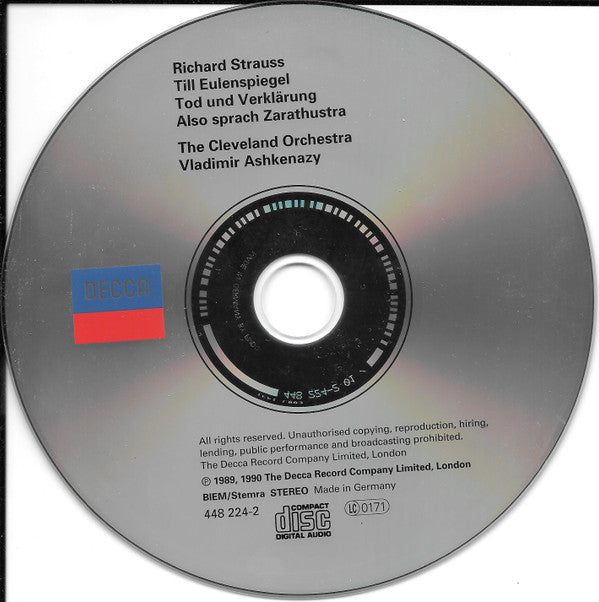 Richard Strauss : Also Sprach Zarathustra - Till Eulenspiegel - Tod Und Verklärung (CD, RE)