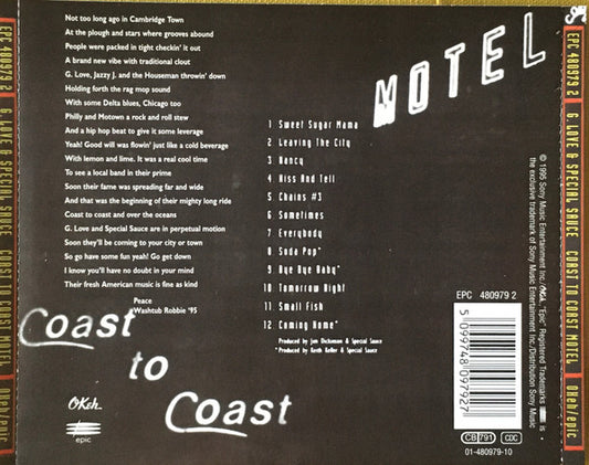 G. Love & Special Sauce : Coast To Coast Motel (CD, Album)