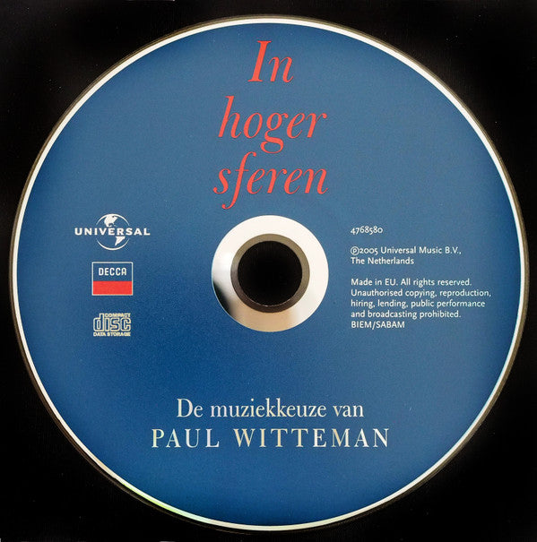 Various : In Hoger Sferen - de Muziekkeuze van Paul Witteman (CD, Comp)