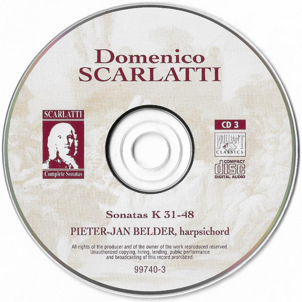 Domenico Scarlatti, Pieter-Jan Belder : Sonatas K 1 - 48 (3xCD, Album)