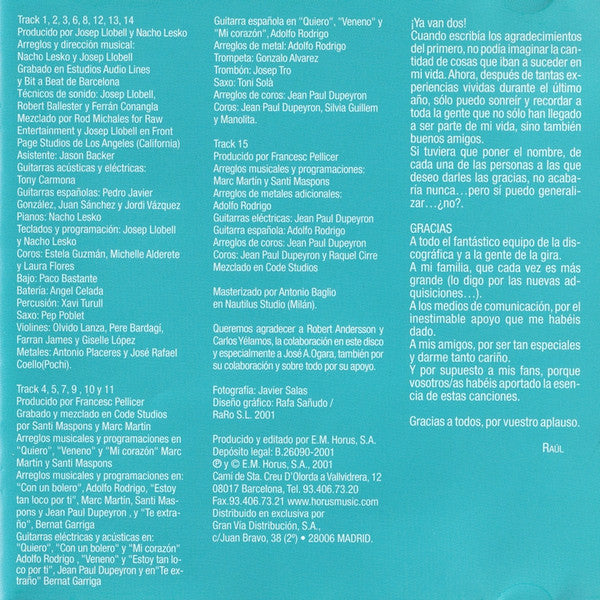 Raúl (3) : Haciendo Trampas (CD, Album, Enh)