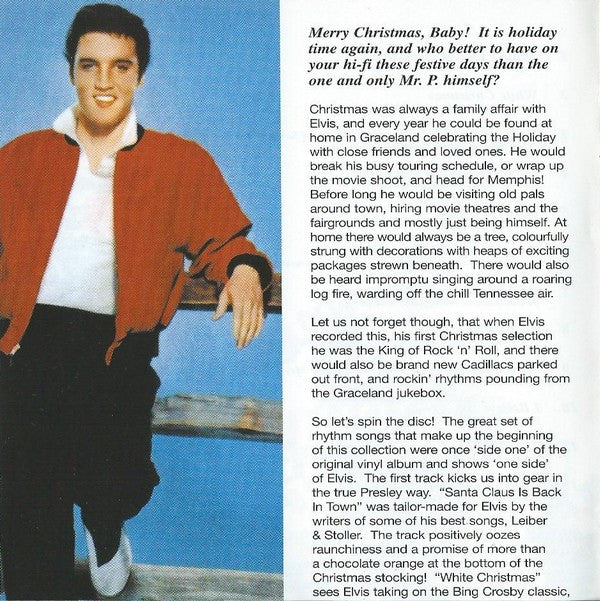 Elvis Presley : Elvis' Christmas Album (CD, Album, Mono, RE)