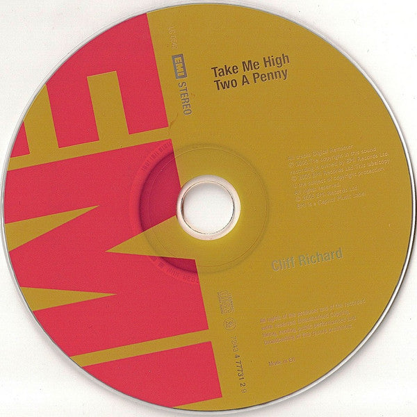 Cliff Richard : Take Me High/Two A Penny (CD, Album, RM)